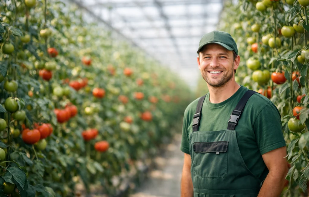 Medewerker tomatenkas